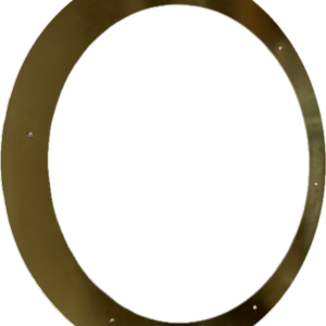 Disc alama decorativ cu gauri  D400x330x1 – CuZn37