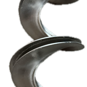 Spira snec din inox  D 100 x P 100 x d 34 x 4/2 x 3000 mm, dreapta.