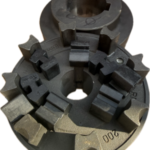 Semicuplaj H-Flex 200 tip 1, Semicuplaj H-Flex 200 tip 4, Cuplaj complet cu alezaje si canale de pana, blocat pana.