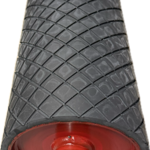 Cauciucare cu romburi tambur antrenare bandă transportoare bagaje aeroport De 150 x dm 132 x 792 mm.