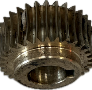 Roată melcata dințată din bronz pentru reductor.