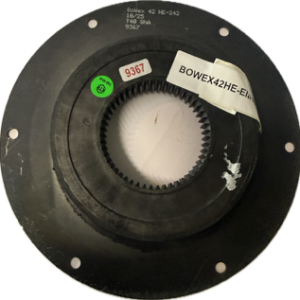 Cuplaj motocompreso Kaeser M26, cuplaj BOWEX Elastic 42 HE3/HE4 plastic T40Sh-A flansa otel Ø242.