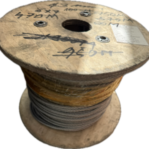 Cablu de tractiune zincat diametrul 6mm 6x19 +FC Zn21.7 1960 N/mm2, 100m.