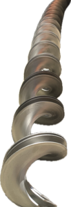 Spira snec inox 150*150*48*04 lungime 3 metrii, dreapta.