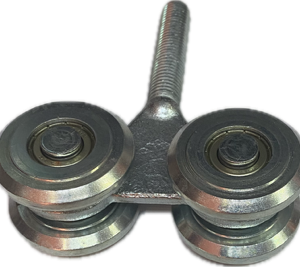 Carucior cu 4 role pe rulment rezistent la temperaturi inalte, D42 mm.