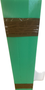 Placa PE HD 1000 verde 30x30x450 mm, set de 5 buc