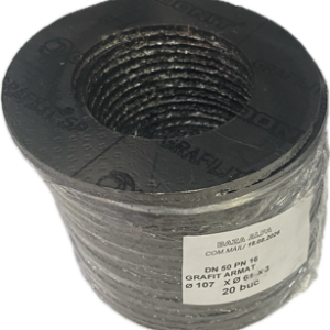 Garnitura grafit armat 107x61x3 mm ,set de 10 buc