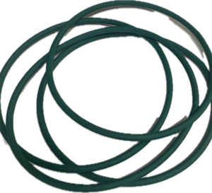 Curea rotundă 5 mm diametru EAGLE GREEN texturat 89A , set 4 curele
