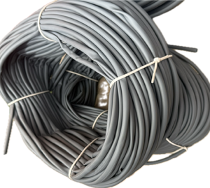 TUB VARNISH PVC 0 8MM GRI , 100 METRI , PRET PENTRU 100 METRI
